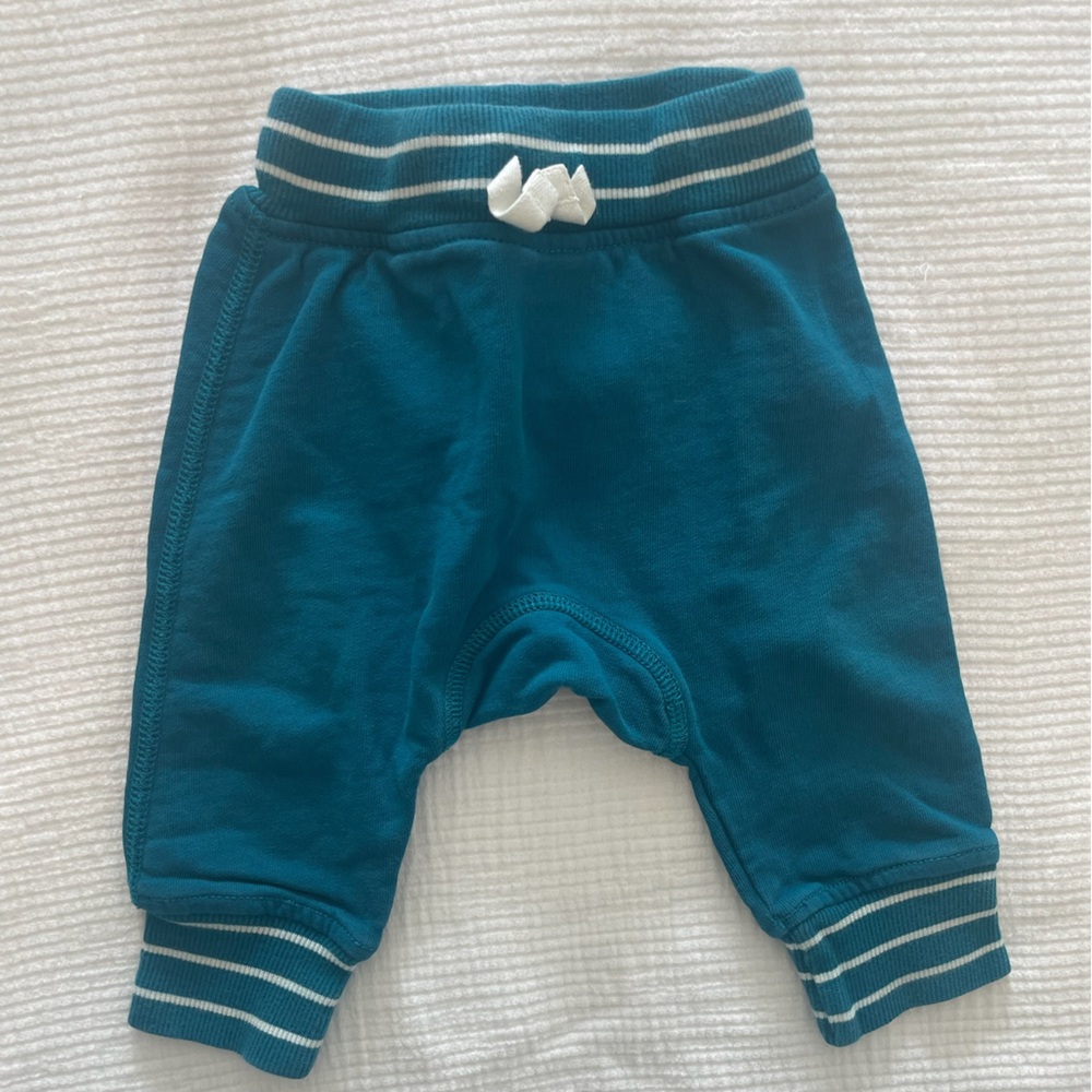 Hanna Andersson Teal Sweatpants, Size 6-12M